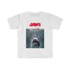 jaws t-shirt, jaws shark and swimmer t-Shirt, retro 70' 80s shirt, movie t-shirt