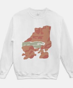 Ancient Reef Crew Neck Graphic Sweatshirt, Capitol Reef National Park Sweatshirt