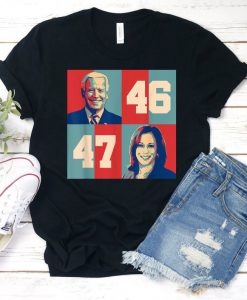 Biden Harris 2020 - 46 47 President of US Joe Kamala T-Shirt - 46th President US Election T-Shirt - Congratulations Biden shirt