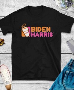 Biden Harris 2020 dunkin doughnuts t-shirt, Anti Trump Shirt