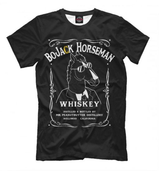 BoJack Horseman Whiskey T-Shirt, Men's Women's All Sizes