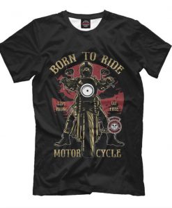 Born to Ride Graphic T-Shirt, Biker Tee, Men's Women's All Sizes