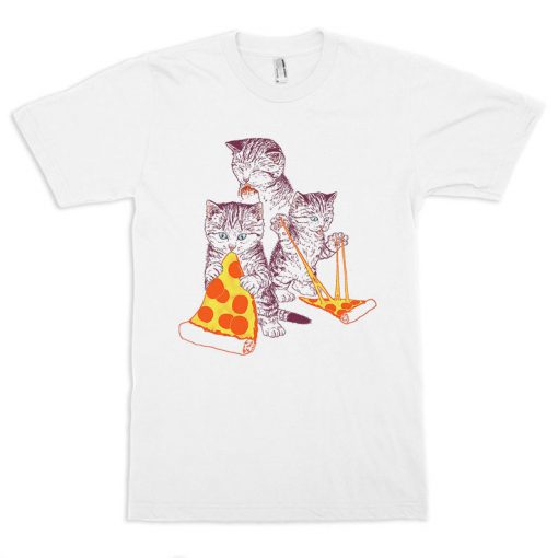 Cats and Pizzas Cool T-Shirt, Men's and Women's Sizes