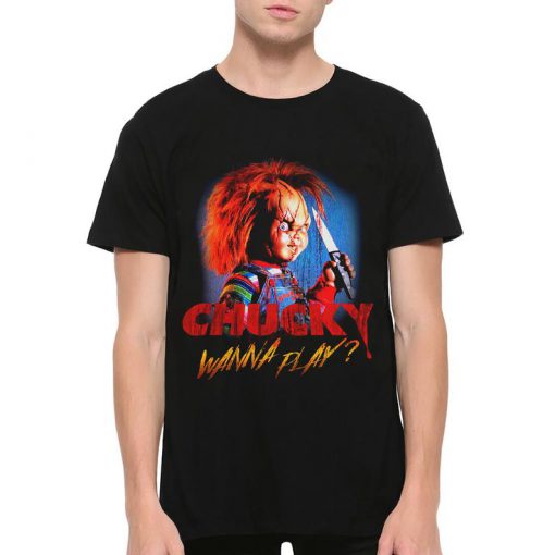 Chucky Wanna Play T-Shirt, Child's Play Tee, Men's and Women's Sizes