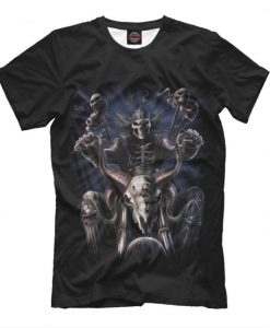 Dead Biker Art T-Shirt, Men's Women's All Sizes