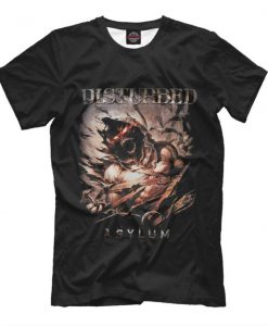 Disturbed Original T-Shirt, Asylum Rock Tee, Men's Women's All Sizes