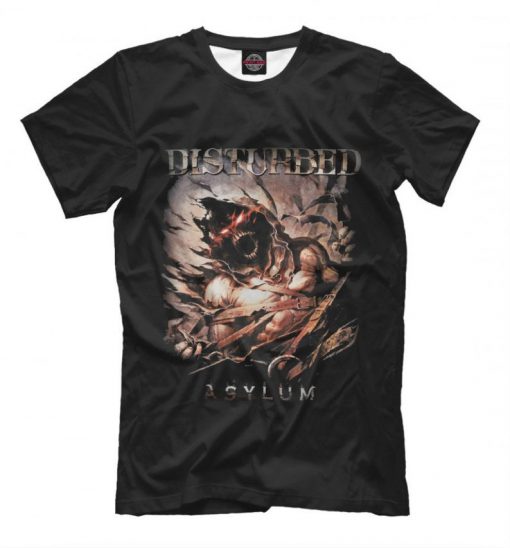 Disturbed Original T-Shirt, Asylum Rock Tee, Men's Women's All Sizes