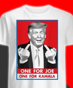 Funny Trump Tshirt, Trump 2020 Shirt Pro Election Republican Party Conservative Shirt, Vote Donald Trump Middle Finger Fuck Joe Biden Kamala