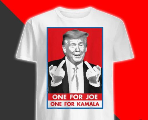 Funny Trump Tshirt, Trump 2020 Shirt Pro Election Republican Party Conservative Shirt, Vote Donald Trump Middle Finger Fuck Joe Biden Kamala