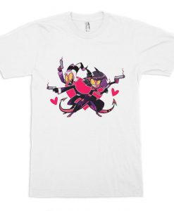 Helluva Boss Moxxie and Millie T-Shirt, Hazbin Hotel Tee