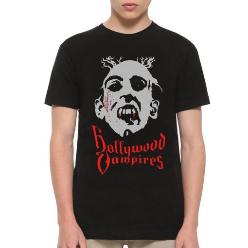 Hollywood Vampires Black T-Shirt, Men's and Women's All Sizes