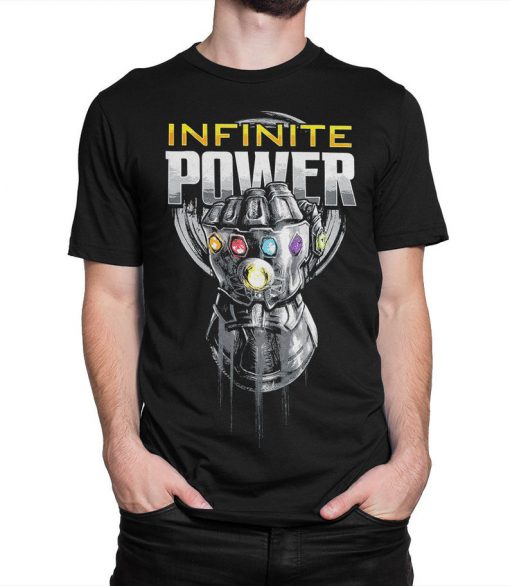 Infinite Power Thanos T-Shirt, The Infinity Gauntlet Avengers Marvel Tee, Men's and Women's Sizes