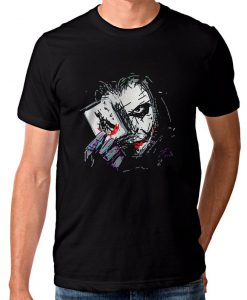 Joker The Dark Knight Art T-Shirt, Heath Ledger Joker Tee, Men's and Women's Sizes