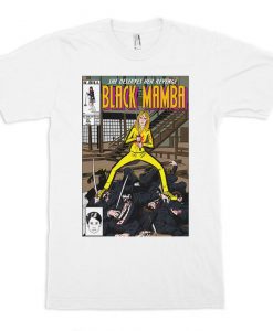 Kill Bill Black Mamba Comics T-Shirt, Quentin Tarantino Tee, Men's and Women's Sizes