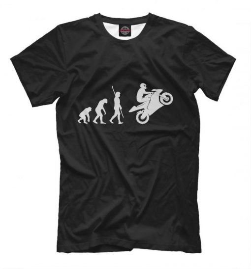 Moto Evolution Funny T-Shirt, Men's Women's All Sizes