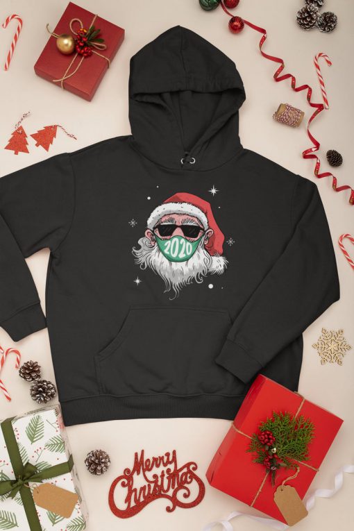 Santa Christmas Mask Hoodie