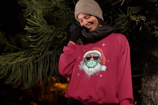 Santa Christmas Mask Sweater, Christmas Sweatshirt