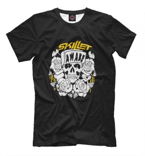 Skillet Graphic T-Shirt, Skull Rock Tee, Men's Women's All Sizes