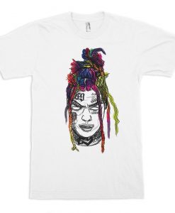 Tekashi 6ix9ine Art T-Shirt, Six Nine Tekashi 69 Hip-Hop T-Shirt, Men's and Women's Sizes