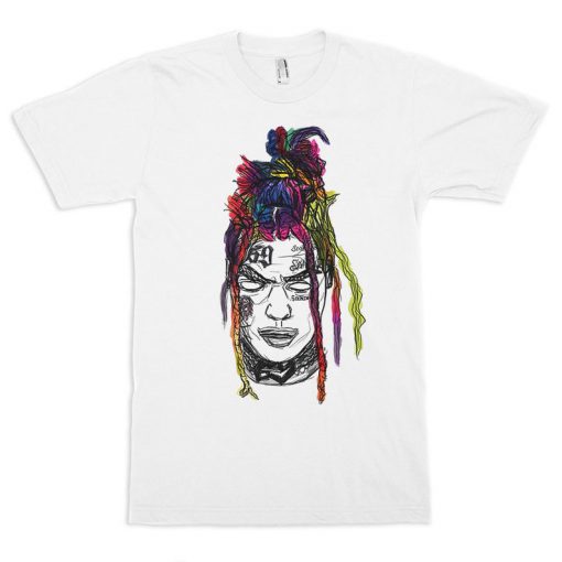 Tekashi 6ix9ine Art T-Shirt, Six Nine Tekashi 69 Hip-Hop T-Shirt, Men's and Women's Sizes