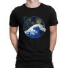 The Great Wave Off Kanagawa Starry Night Art T-Shirt, Vincent van Gogh Tee, Men's and Women's Sizes