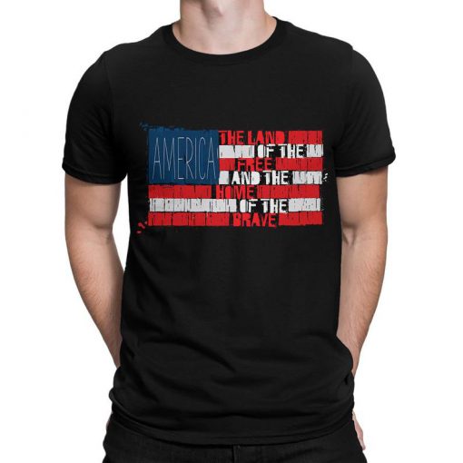 USA Star-Spangled Banner T-Shirt, American Flag T-Shirt, Men's and Women's Sizes