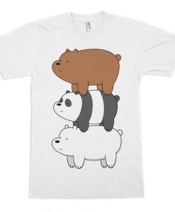 We Bare Bears White T-Shirt