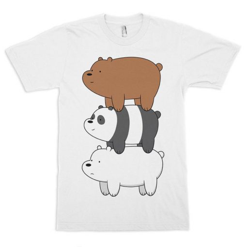 We Bare Bears White T-Shirt