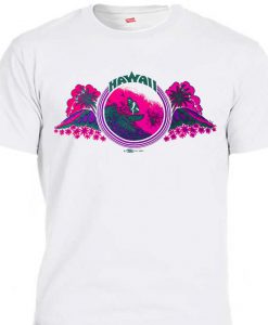 CLASSIC SURFER,1970's Hawaian Vintage Art Tshirt