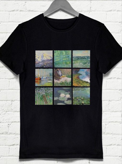 Claude Monet shirt,Art t-shirt,Monet t-shirt