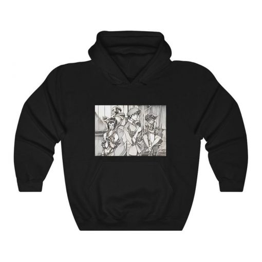 Cowboy Bebop Art Hoodie, See You Space Cowboy Hoodie,Anime Hoodie,Manga Style,Sci-Fi,Space Western,90s anime,cult anime,unisex