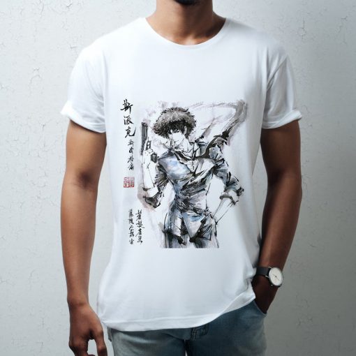 Cowboy Bebop - Spike Spiegel Anime Inspired Unisex Short Sleeved T-Shirt Tee Gift