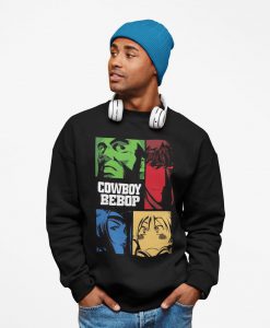 Cowboy Bebop art - Unisex anime sweatshirt, cowboy bebop print, aesthetic sweatshirt, japanese manga, cartoon sweatshirt