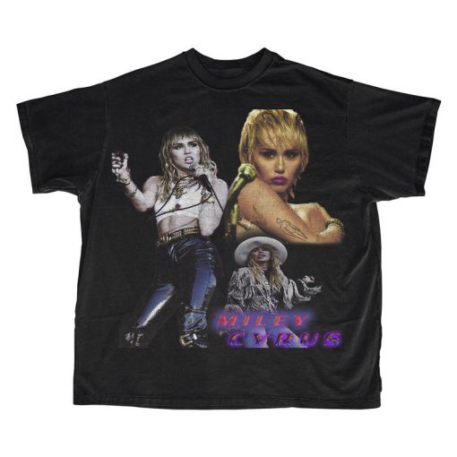 Custom 90’s Bootleg Style Miley Cyrus Tee