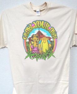 GROW YOUR OWN, Classic 60's Art Tshirt