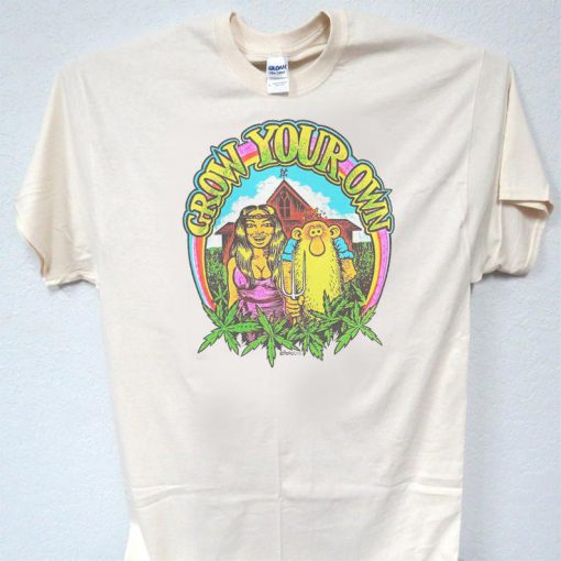 GROW YOUR OWN, Classic 60's Art Tshirt