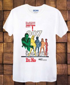 James Bond DR No T Shirt Film Movie Poster ideal gift Ladies and UNISEX T Shirt