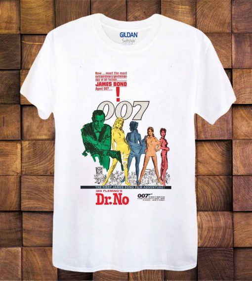 James Bond DR No T Shirt Film Movie Poster ideal gift Ladies and UNISEX T Shirt