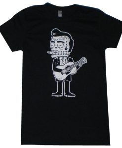 Johnny Cash Calavera Womens T-Shirt