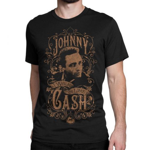 Johnny Cash I Walk the Line Vintage T-Shirt, Men's and Women's Sizes