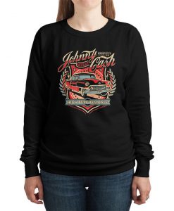 Johnny Cash Man In Black Sweatshirt