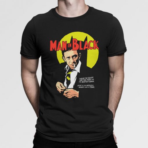 Johnny Cash Man In Black TShirt