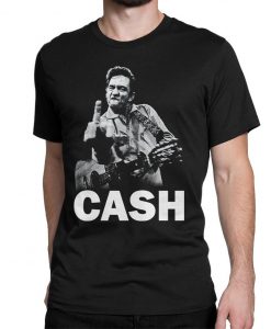 Johnny Cash Middle Finger Rock T-Shirt