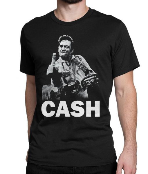 Johnny Cash Middle Finger Rock T-Shirt