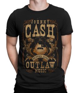 Johnny Cash Outlaw Music Vintage T-Shirt