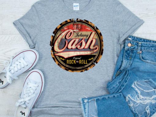 Johnny Cash - Retro Themed Tshirt