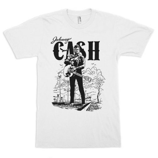 Johnny Cash T-Shirt, Legend of Rock and Roll Tee, Women's and Men's Sizes