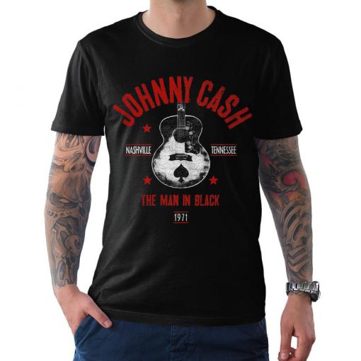 Johnny Cash The Man In Black 1971 T-Shirt