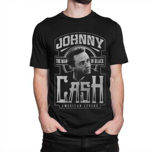 Johnny Cash The Man in Black T-Shirt, Women's and Men's Sizes