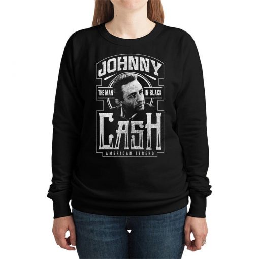 Johnny Cash The Man in Black Vintage Sweatshirt